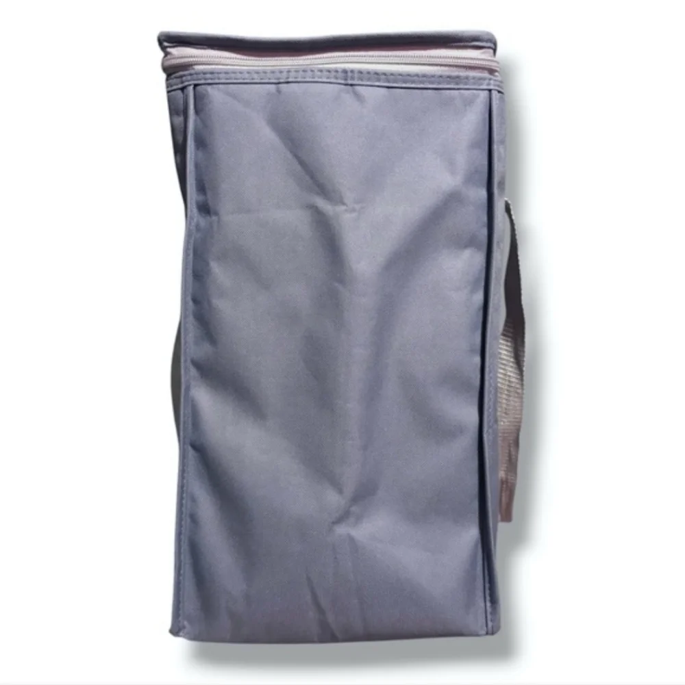 KEEP COOL x COSTCO Large Blue Grey Rectangular Zip Top Insulated Cooler Bag